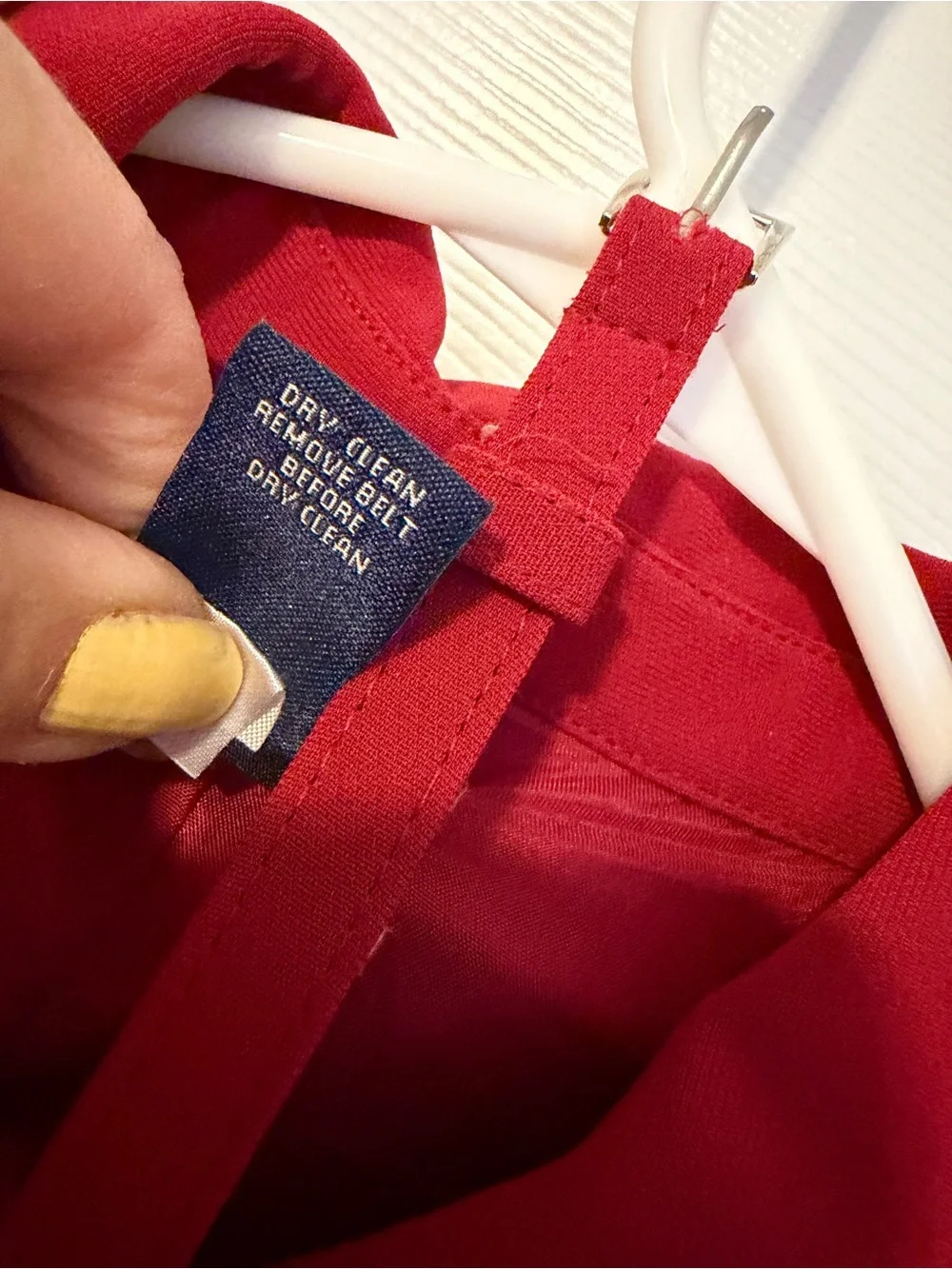 Ann Taylor Sleeveless Red Button-Front Midi Dress